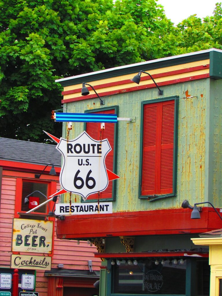 route 66, maine, restaurant