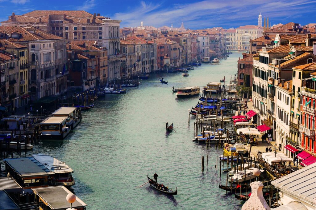 venice, canale grande, gondolier